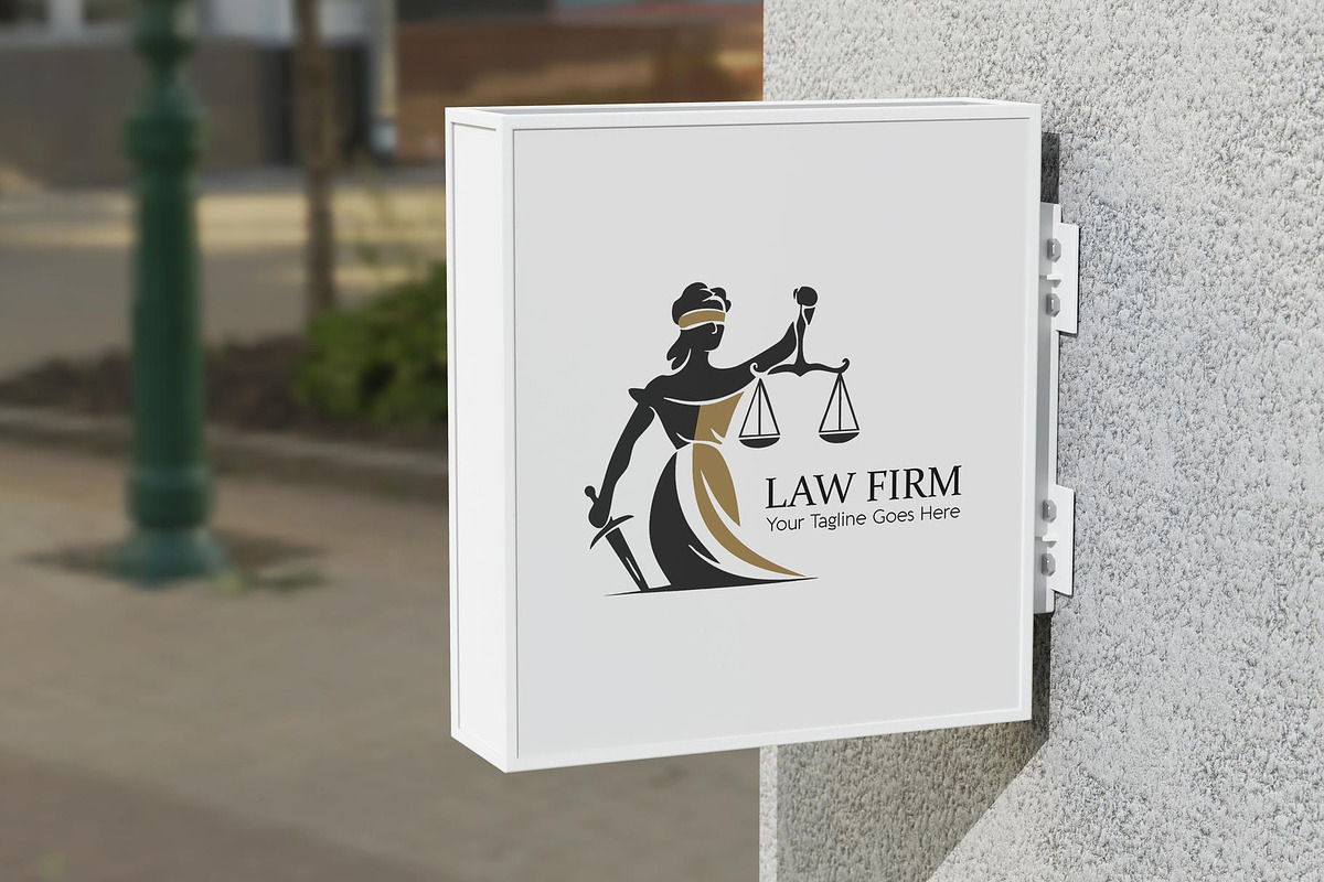 Modern Lady Justice Logo Template, a Branding & Logo Template by YUDesignStore (Photo 8 of 8)