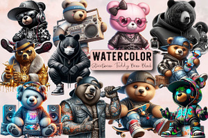 Streetwear Teddy Bear Black Sublimat, an Illustration by SVGArt