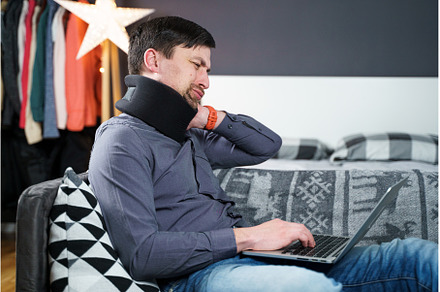 Tired strained man suffering from, a Business Photo by fotoliza