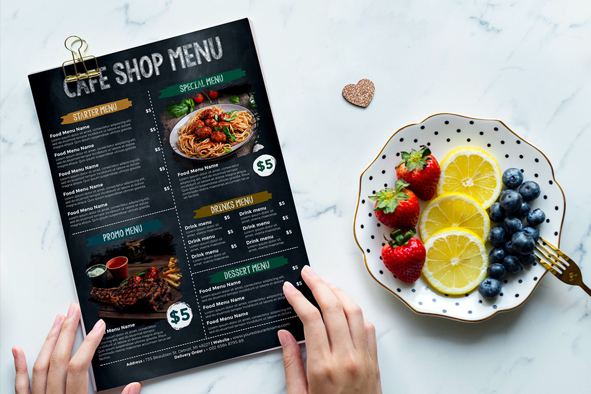 Cafe Menu, a Flyer Template by imadeDesign (Photo 3 of 3)
