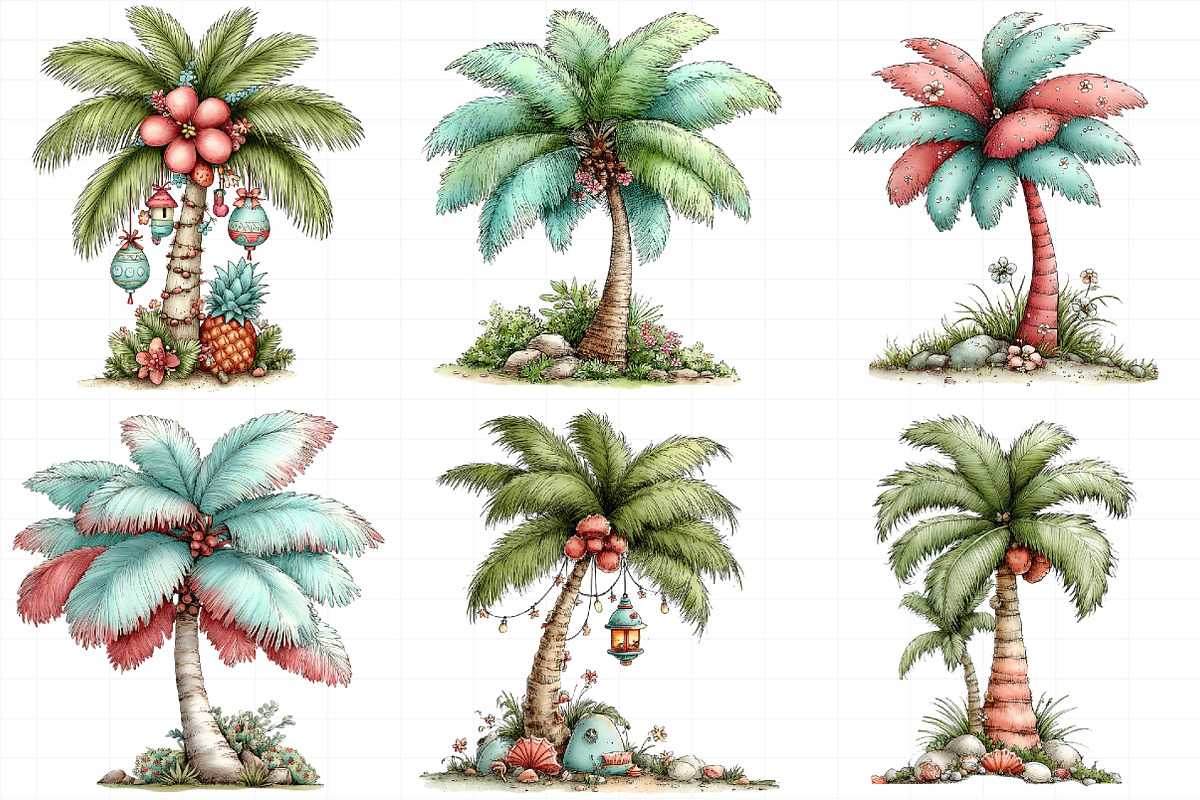 Summer Beach Palm Tree Clipart, an Illustration by Daily.Designs (Photo 4 of 7)