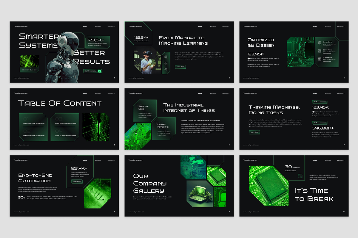 Technology Automation Presentation, a Presentation Template by Annora Studio (Photo 2 of 7)