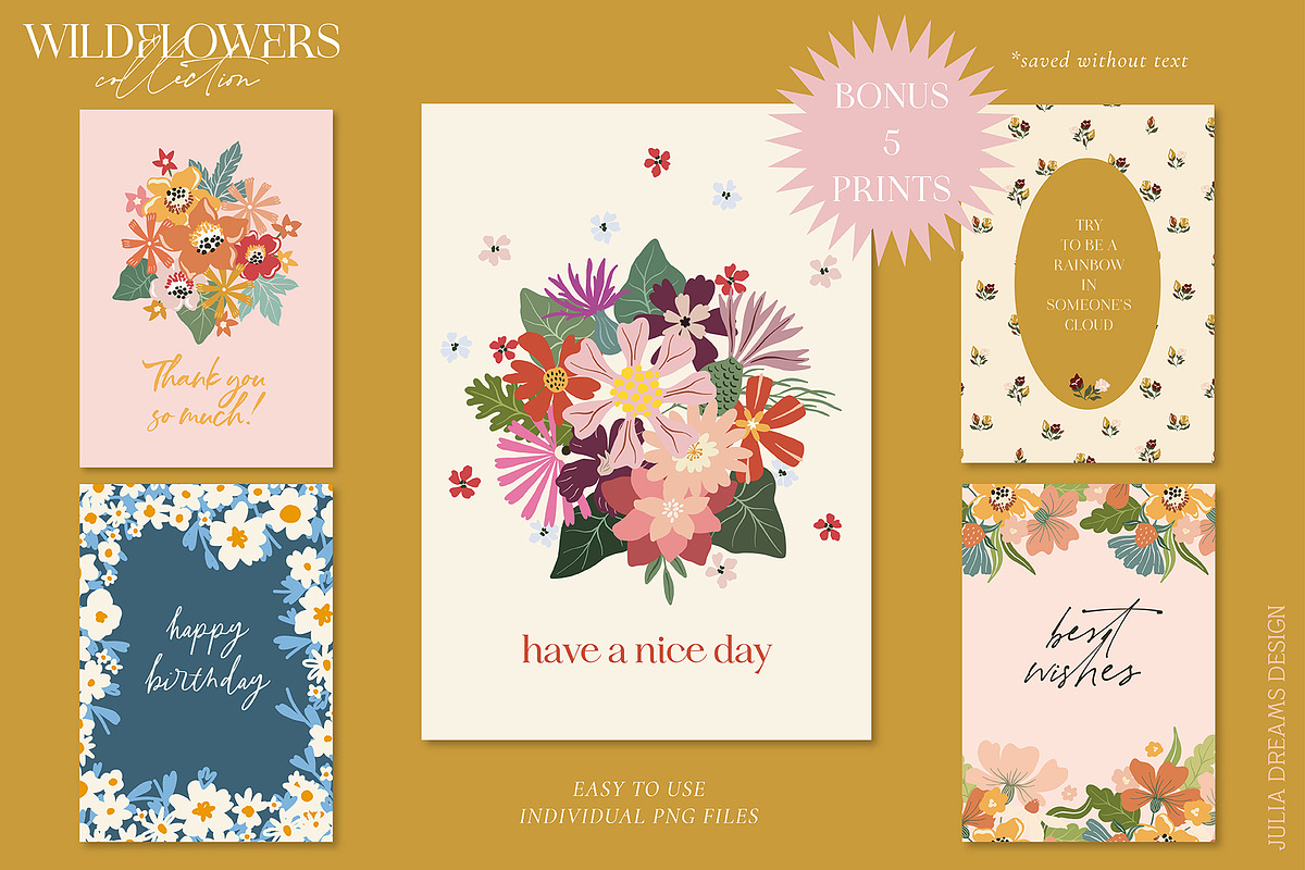 Wildflowers Collection, an Animal Illustration by Julia Dreams (Photo 7 of 7)