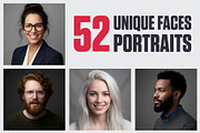 52 Unique Faces, Studio Portraits, a Person Photo by Palleon (Thumbnail 1 of 9)