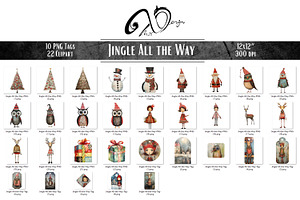 Quirky Christmas Clipart & A4 Papers