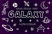 Galaxy Color Bitmap Font, a Font by Malena (Thumbnail 1 of 7)