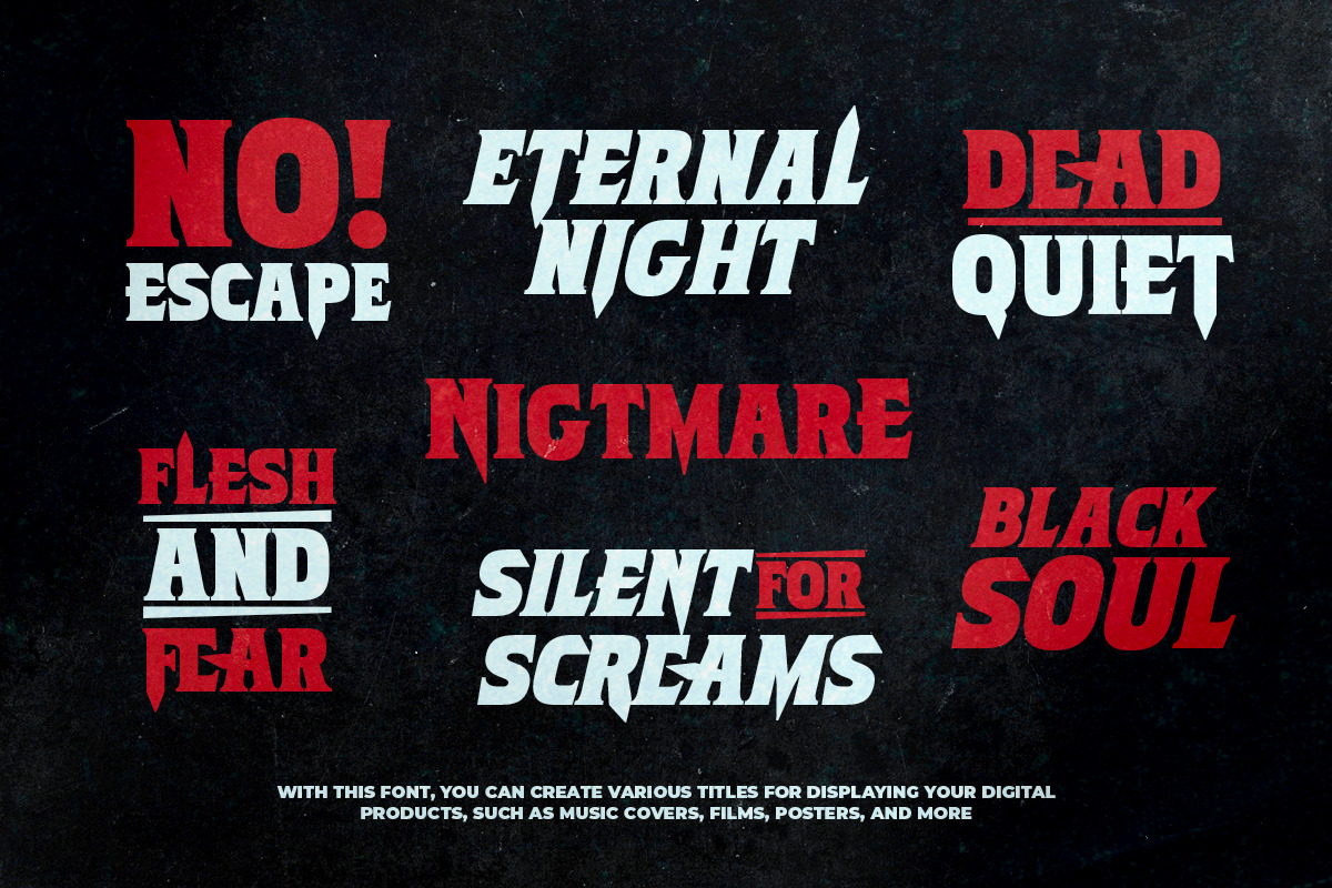 Burn to Death - Terrific Horror Font, a Font by Sarid Ezra (Photo 3 of 9)