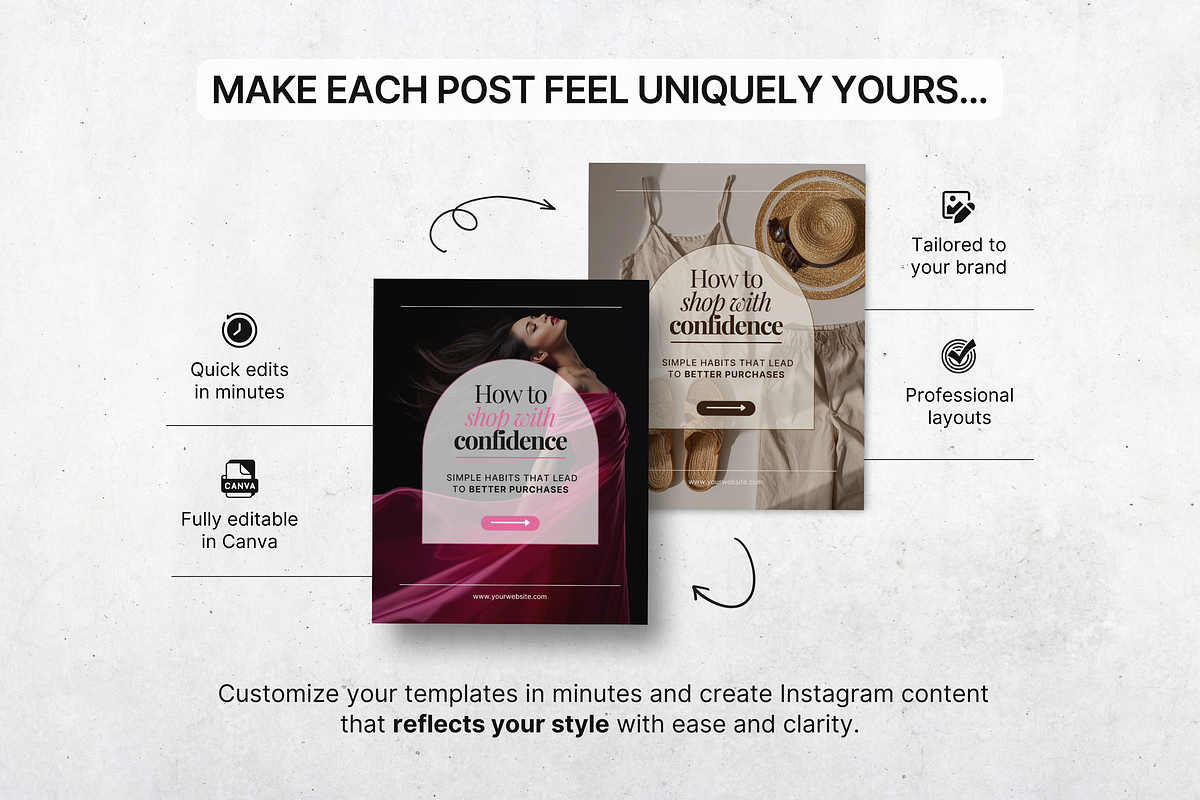 Ecommerce Carousel Instagram Posts, a Social Media Template by DigiPax (Photo 8 of 10)