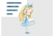 Alice In Wonderland Clipart, an Illustration by TatiMockup (Thumbnail 4 of 5)