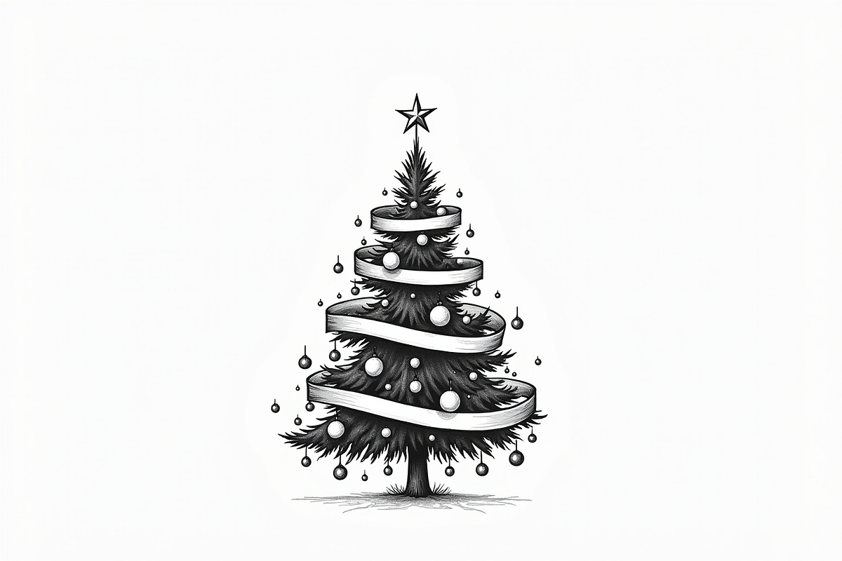 Merry Christmas Tree Clipart Collect, an Illustration by jahid234 (Photo 16 of 21)