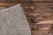 Rustic burlap on a wooden table, a Texture Graphic by Max Lashcheuski (Thumbnail 12 of 12)