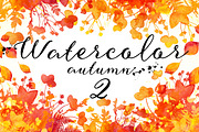 15 Watercolor autumn elements, a Pattern Graphic by Art of Sun (Thumbnail 1 of 5)
