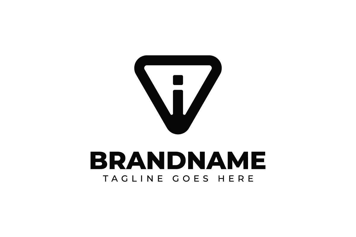 Letter I Triangle Logo, a Branding & Logo Template by Pray Art Design Studio