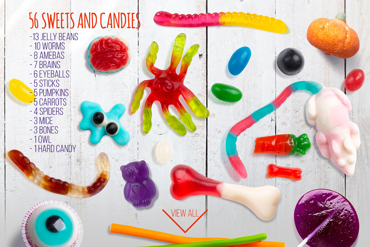 192 isolated Haloween moveable items, a Books & Magazine Mockup by rubinat (Photo 6 of 15)