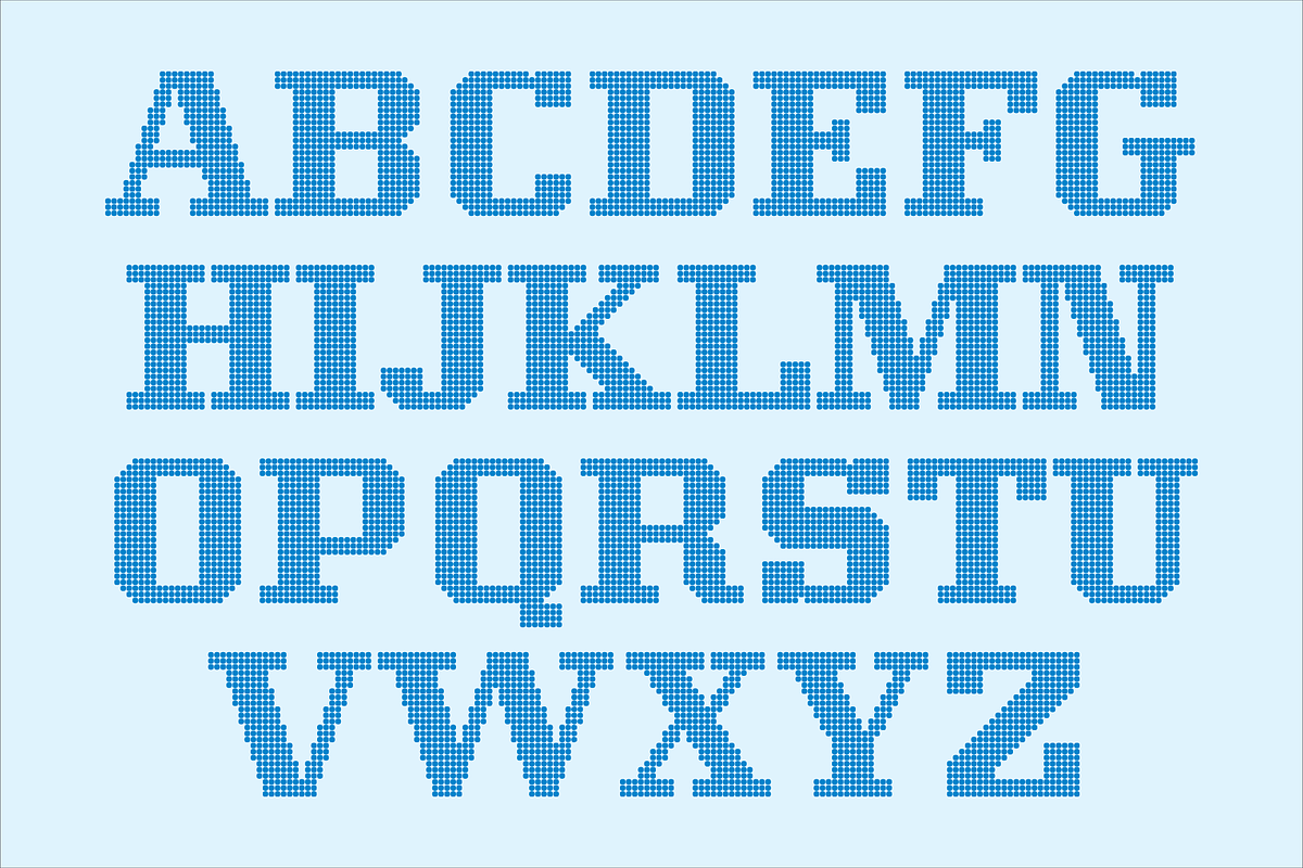 Display Dots Seven Font, a Font by GG Design (Photo 3 of 10)