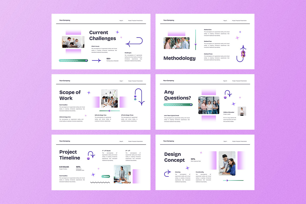 White Project Proposal PPT, a Presentation Template by Aiyari Graphic (Photo 3 of 5)