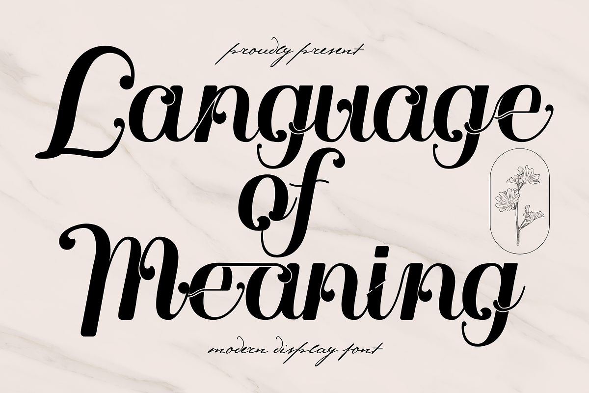Language of Meaning - Elegant Font, a Serif Font by 177Studio (Photo 1 of 8)