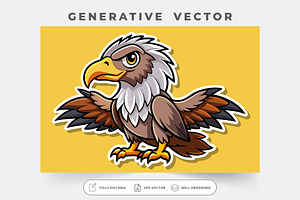 A playful griffon vulture stands pro, a Graphic by Iftikhar Alam