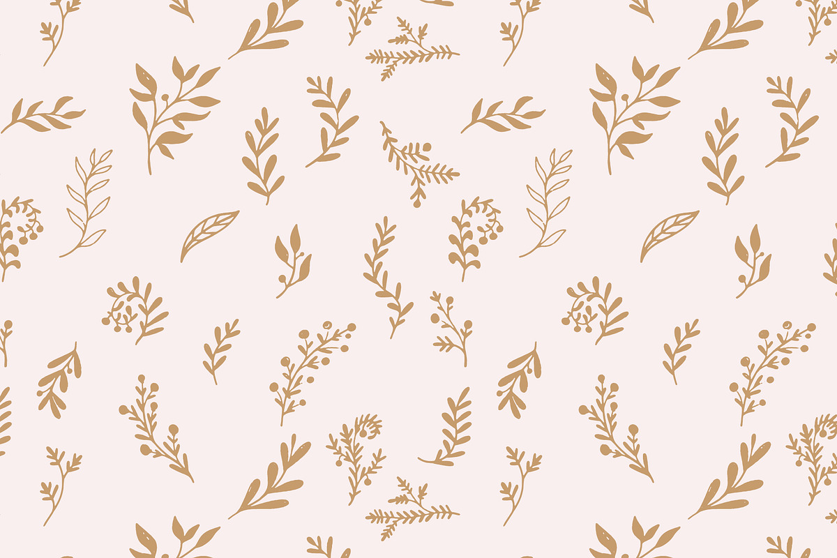Hand Drawn Botanical Branches Vector, a Pattern Graphic by NayaChu (Photo 2 of 9)
