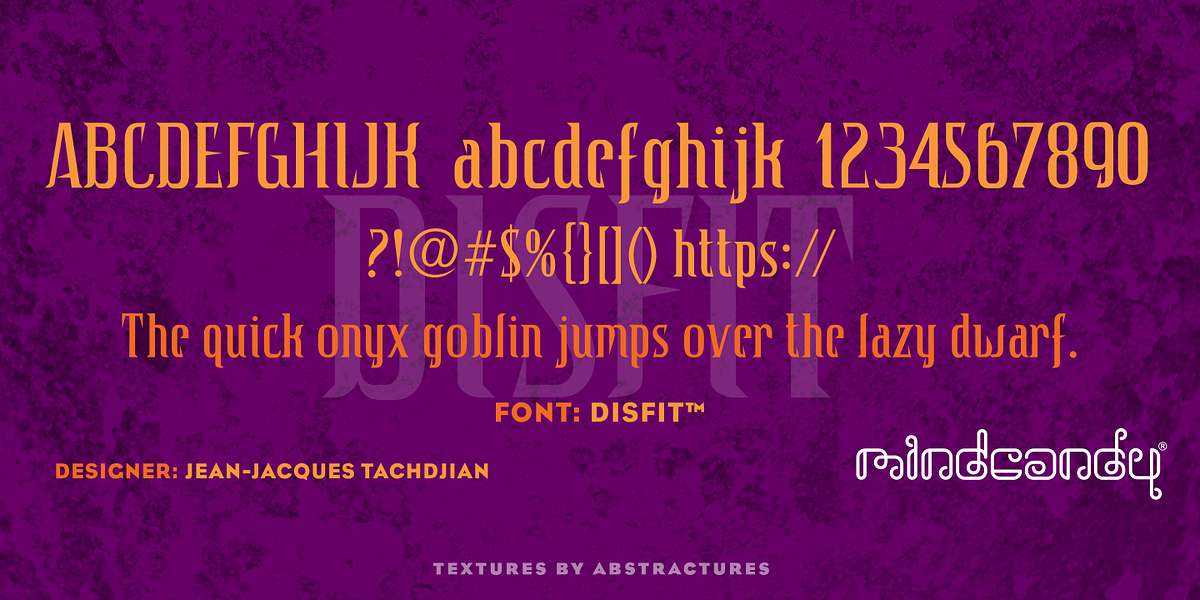 Disfit™, a Serif Font by MINDCANDY