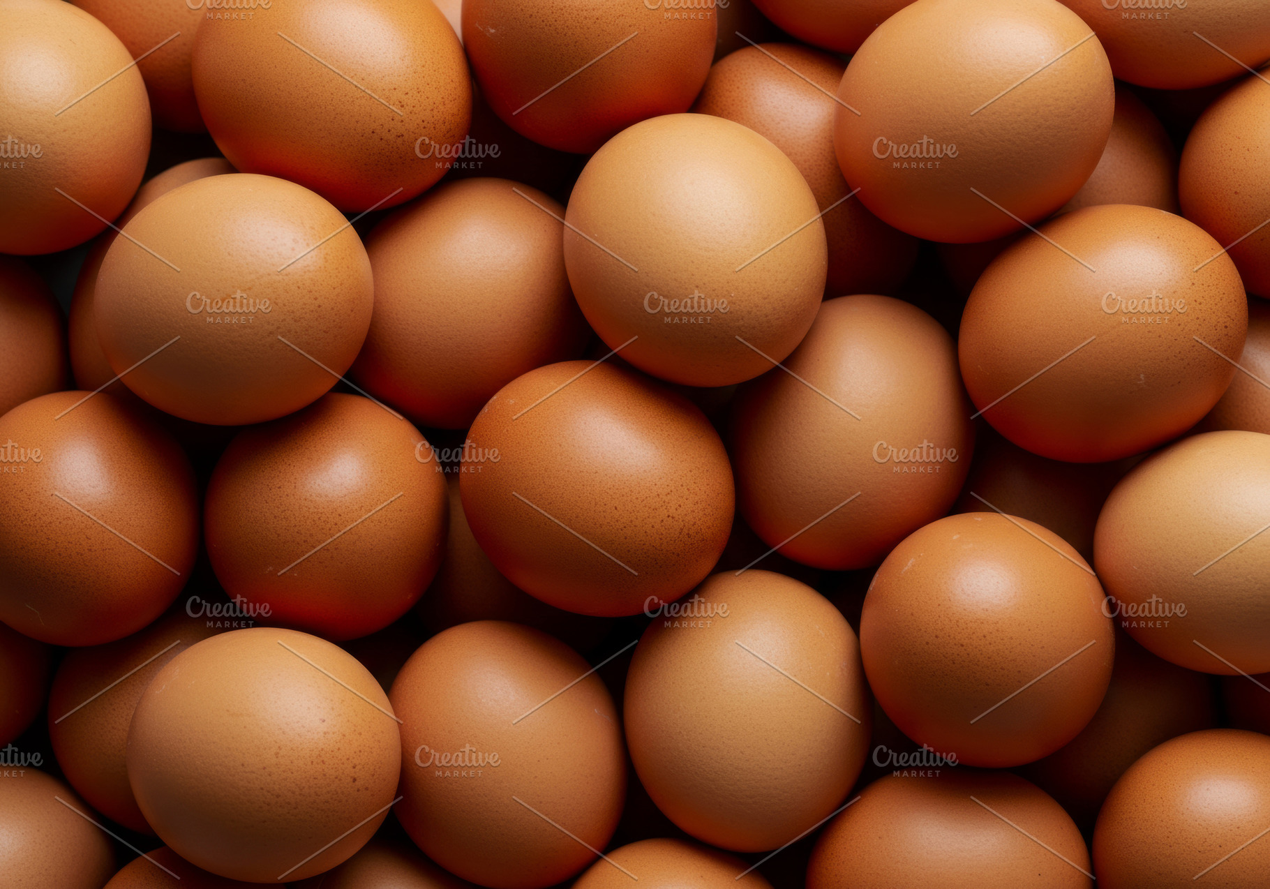 A pile of fresh chicken eggs, a Food & Drink Photo by professorinc