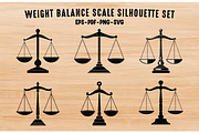 Weight Balance Scale Silhouette SVG, an Object Illustration by Gfx Expert Team (Thumbnail 1 of 3)
