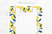 Lemon Cliparts, Frames & Patterns, a Decorative Illustration by Panna Limon Store (Thumbnail 8 of 18)