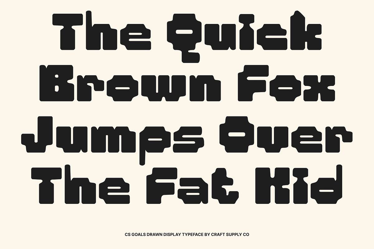 CS Goals Drawn, a Sans Serif Font by Craft Supply Co. (Photo 3 of 8)