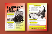 Red Yellow Business Case Study, a Flyer Template by graphicook (Thumbnail 2 of 2)