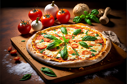 Fresh Pizza Recipe, AI Design