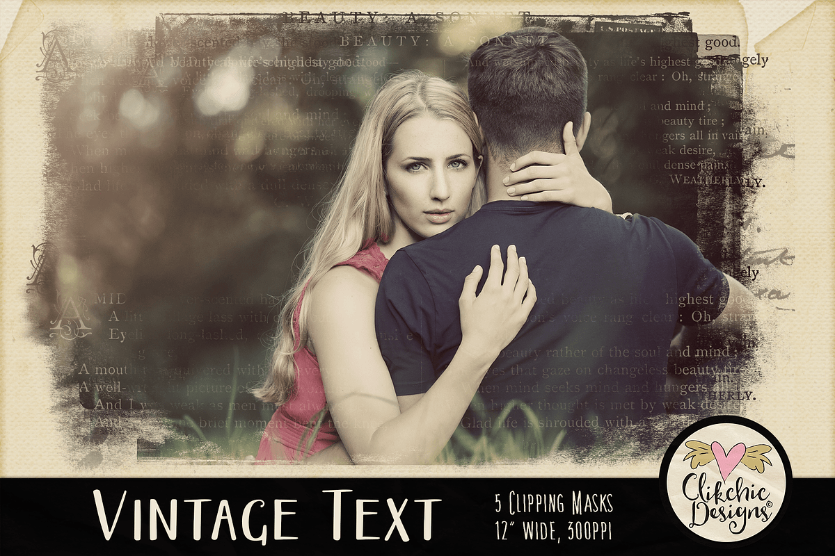 Vintage Text Clipping Masks & Tut preview 3
