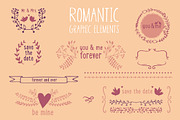Romantic graphic elements in vector, an Illustration by totokumi (Thumbnail 2 of 2)