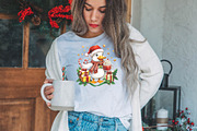 Christmas Goose with Cocoa & Gifts P, an Illustration by DreamPrint404 (Thumbnail 6 of 7)