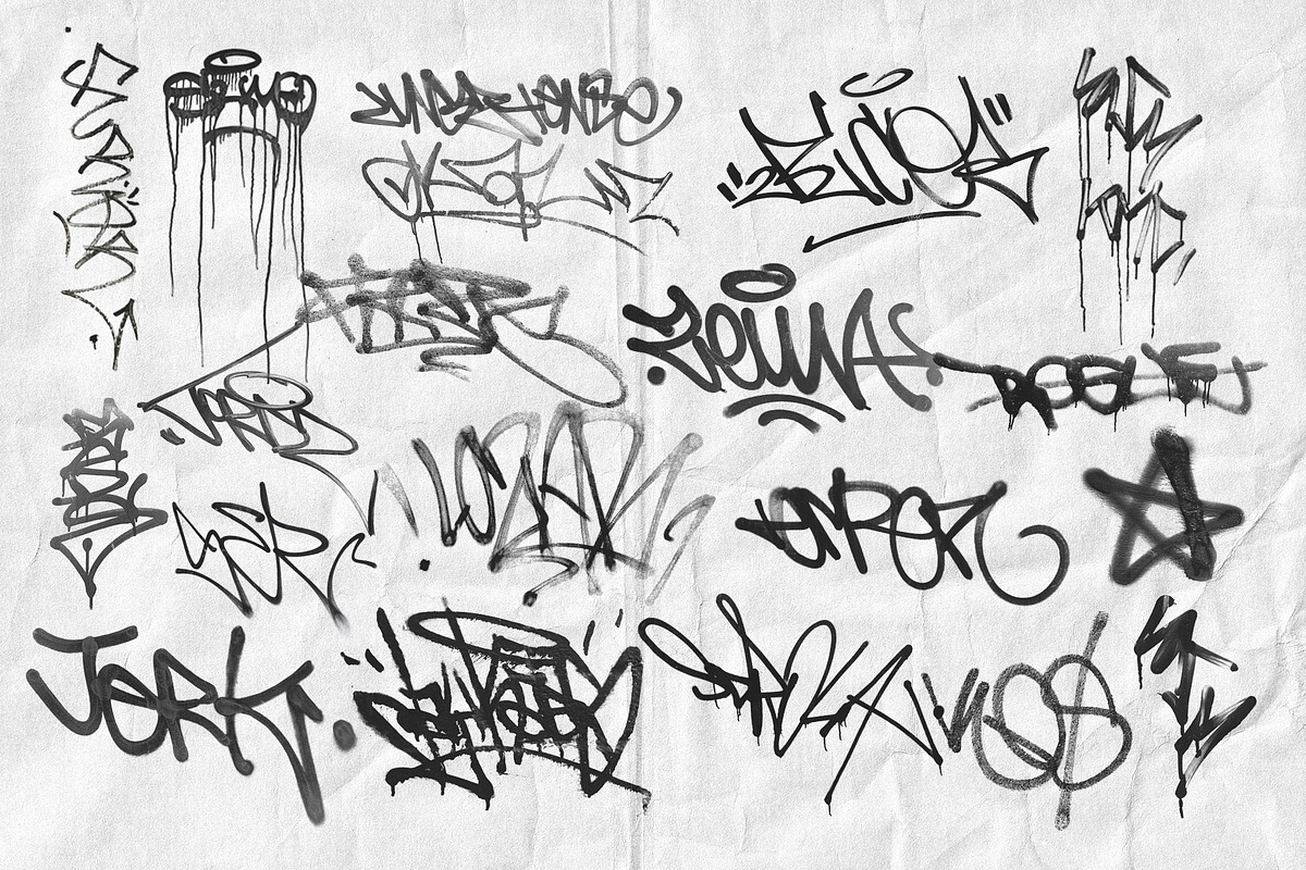 Graffiti & Torn Paper PNG Elements, an Object Graphic by Marie T (Photo 6 of 20)