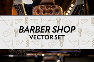 Barber Shop Vector Set