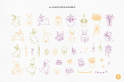 Easter Spring Clipart Hand Drawn Set, an Object Graphic by Alena Koval (Thumbnail 3 of 15)