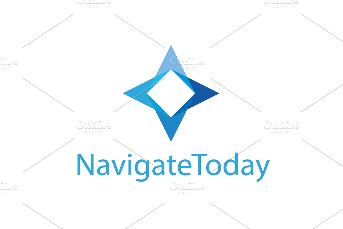 Simple modern navigation logo design, an Object Illustration by LogosDen