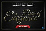 Elegance #1 - 15 Text Styles, a Layer Style Add-On by Jonas Stensgaard (Thumbnail 9 of 18)