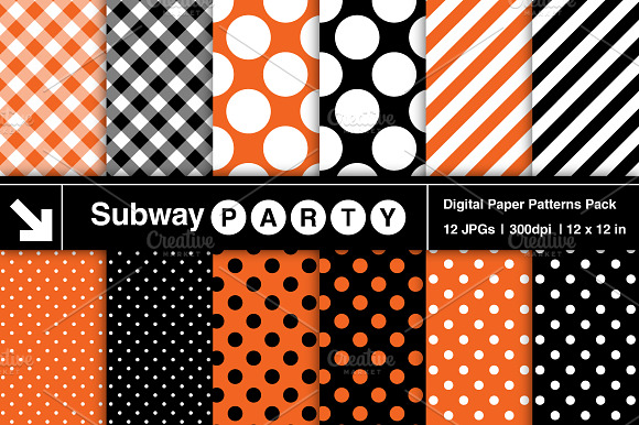 Halloween Dots, Stripes & Gingham preview 2
