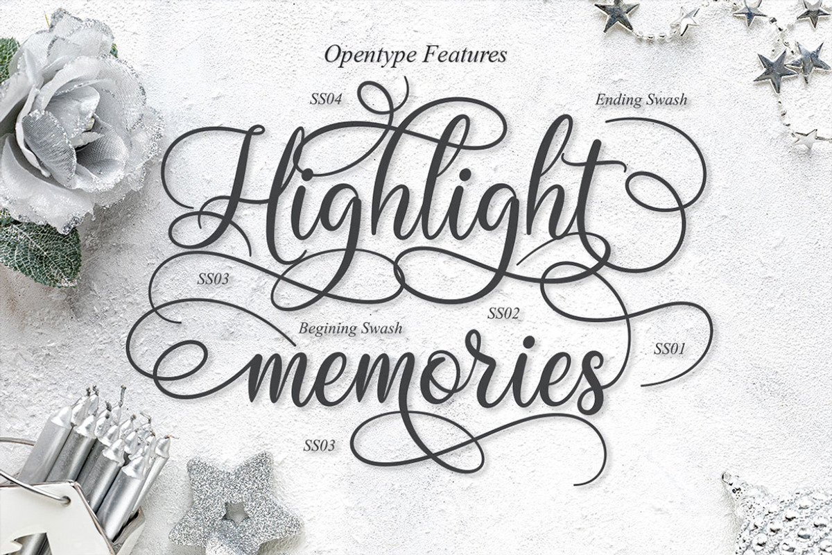 Midnight Vagansa | Beauty Caligraphy, a Script Font by Almeera Std (Photo 3 of 11)
