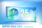 Super sale 25% offer. Flyer template, a Flyer Template by VADISH ZAINER (Thumbnail 1 of 4)