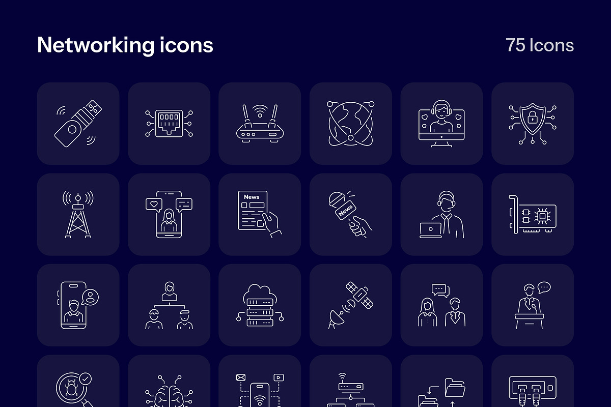 1700 Technology and Futuristic Icon, an Outline Icon by Prosymbols (Photo 29 of 30)
