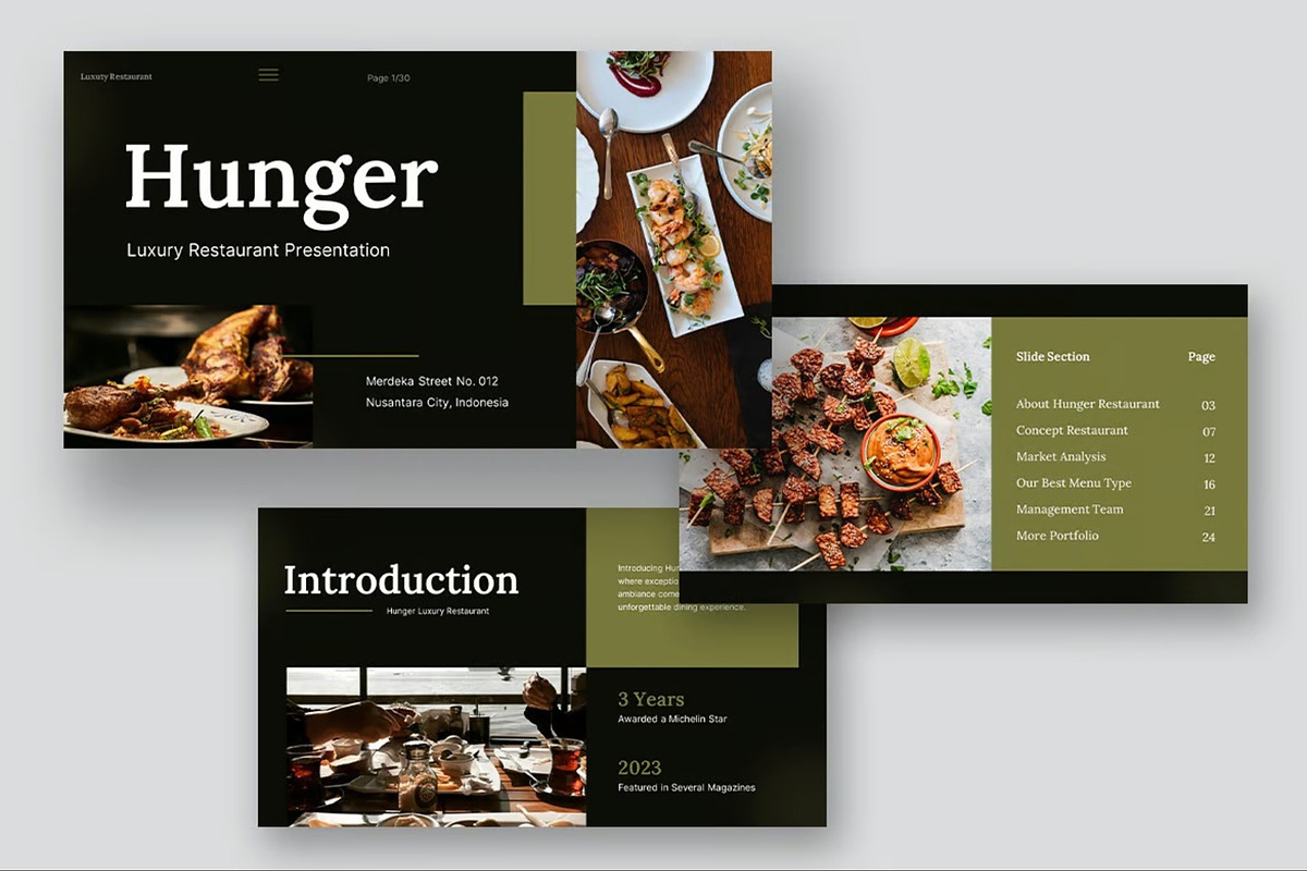 Luxury Restaurant Powerpoint, a Presentation Template by Fit-tee (Photo 6 of 10)