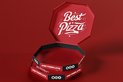 Pizza Box Packaging Mockup, a Packaging Mockup by Transly Graphics (Thumbnail 2 of 3)