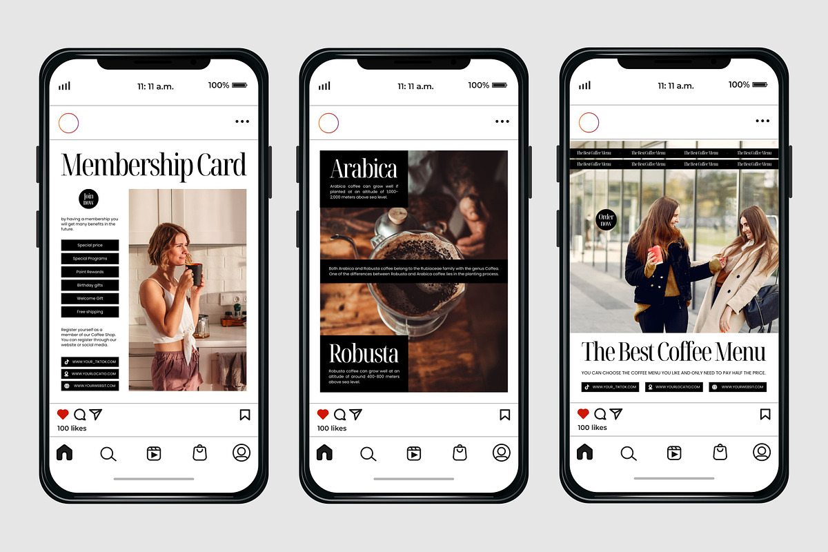 Coffee White Template, a Social Media Template by Kalubuak (Photo 4 of 10)