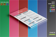 50% Off Flat Resume (3 Pages), a Resume Template by Pentaclay (Thumbnail 2 of 5)