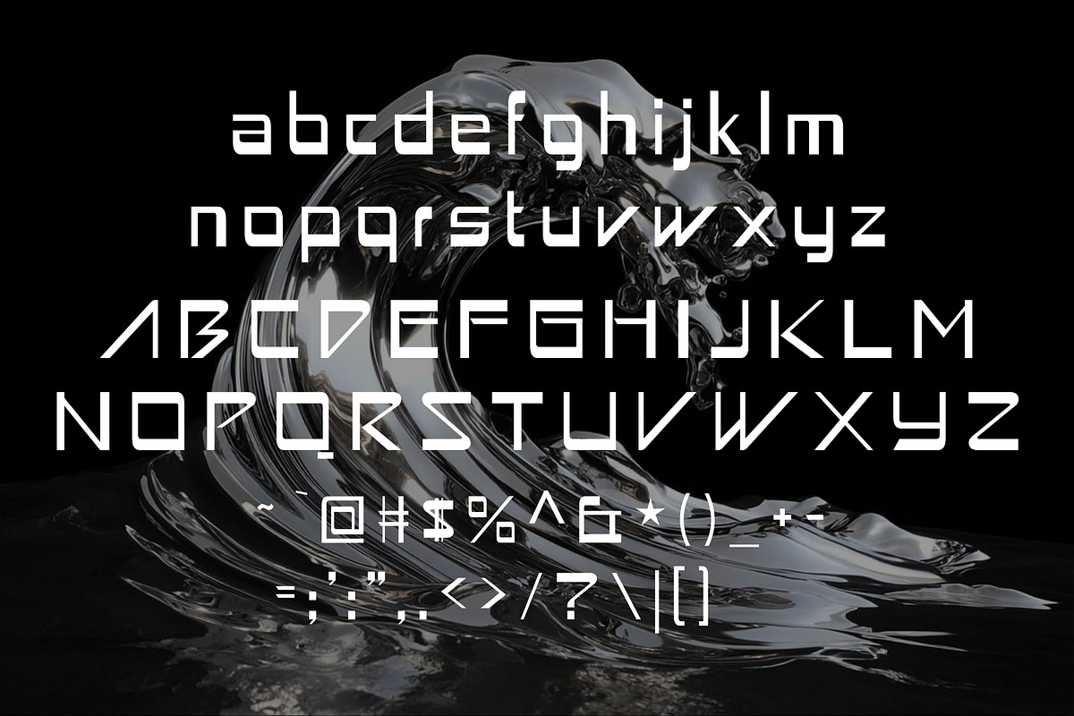 ChromeKid - Futuristic Y2K Font, a Sans Serif Font by HipFonts (Photo 6 of 8)