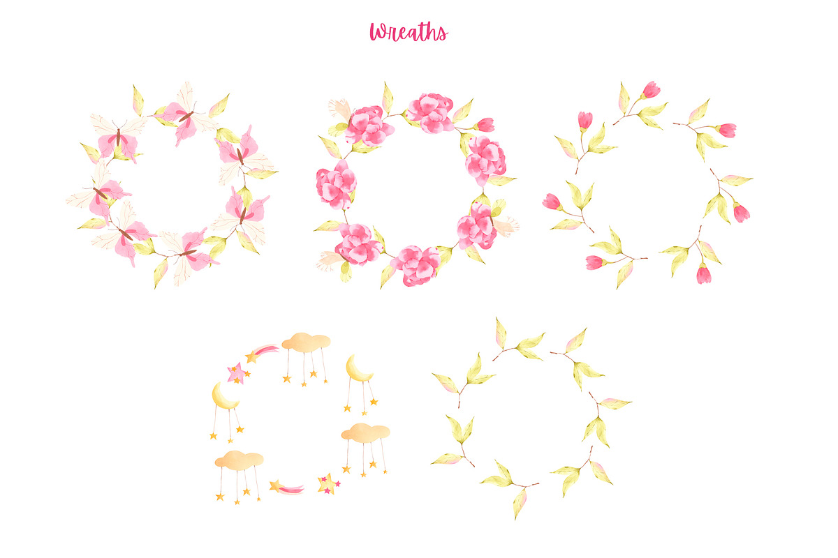 Little Ballerina Watercolor Clipart, an Animal Illustration by natalisart (Photo 9 of 13)