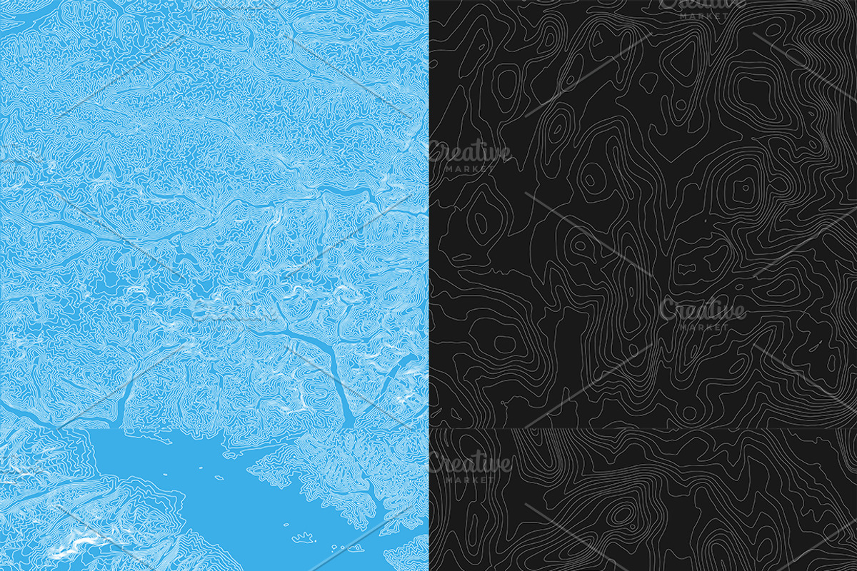 20 Abstract Earth Relief Maps Part#2, a Texture Graphic by GarryKillian (Photo 2 of 4)