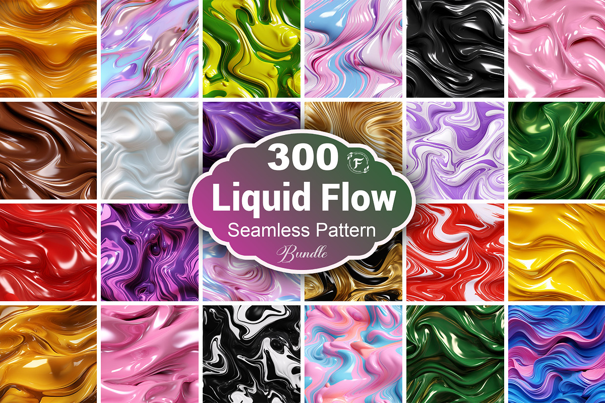 3D Liquid Seamless Pattern, a Pattern Graphic by Forhadx5 (Photo 1 of 21)